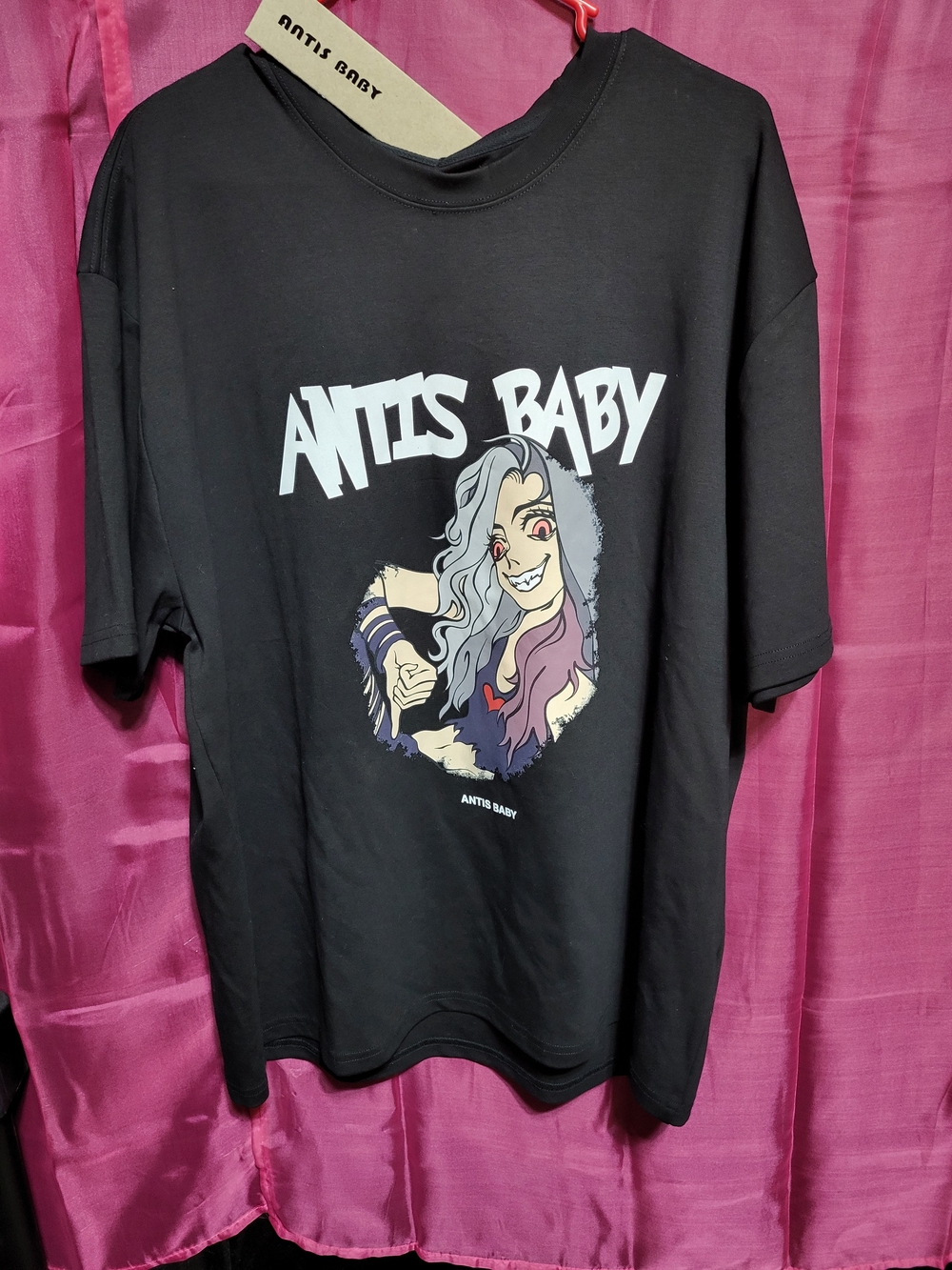 Black Graphic Tee for Adults